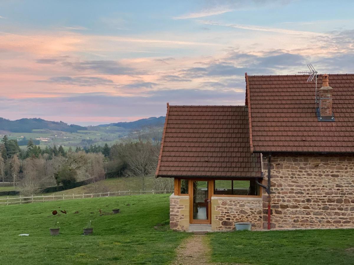 Villa Les Perruchons ancienne grange rénovée avec soin Ozolles Exterior foto